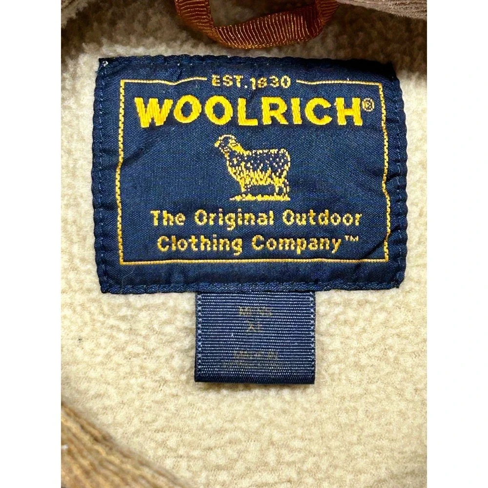 WOOLRICH Men's XL Buckskin Corduroy 6215CB Shacket Sherpa Lined Jacket‎